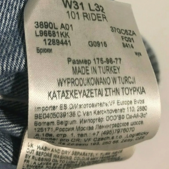 Lee 101 Rider Selvedge - Picture 7 of 10